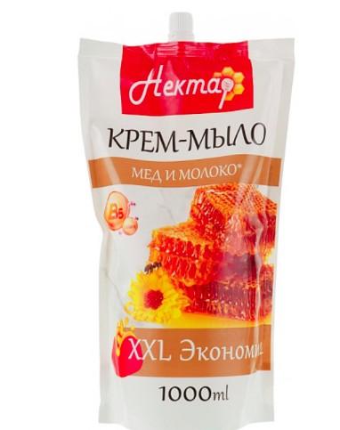 Нектар крем-мило дой-пак 1000мл мед і молоко